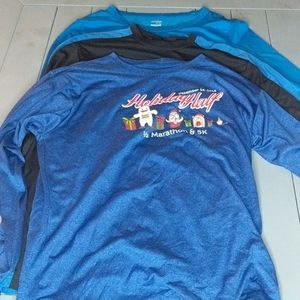 Lot of 3 long sleeve active wear shorts size M